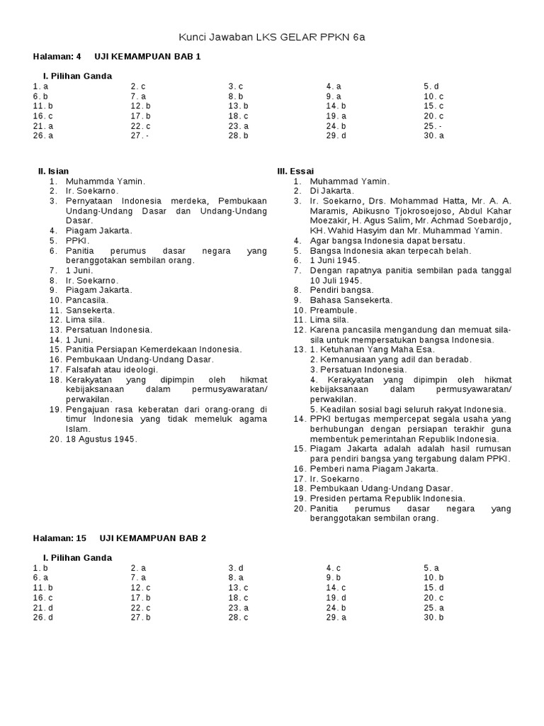 48+ Kunci jawaban lks pkn kelas 10 semester 2 ideas in 2021 