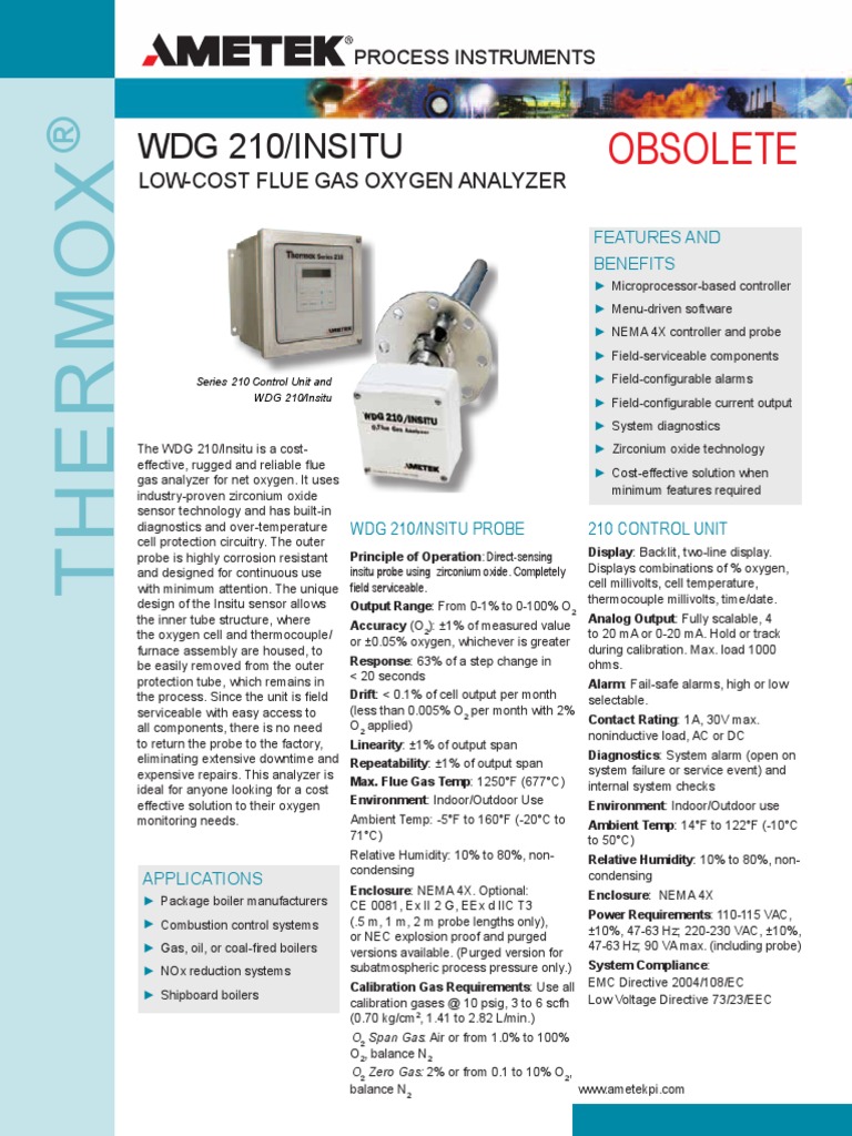 Wdg Insitu 210 Obsolete Thermocouple Pipe Fluid Conveyance