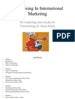 Franchising in International Marketing With A Very Inspiring Case Study of Dosa-Plaza