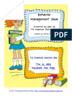 Behavior Management Idea Book