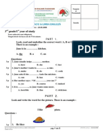 3 Grade/1 Year of Study: RD ST