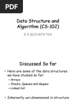 Data Structure and Algorithm (CS-102) : R K Mohapatra