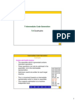 07 2 IntermediateCodeGen-Quadruples