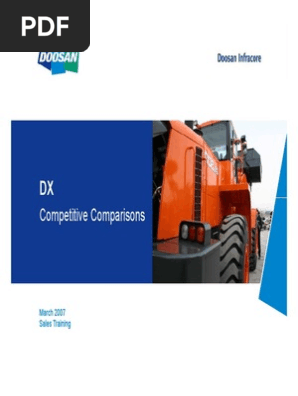Doosan DX Excavator Competitive Edge | PDF | Horsepower | Valve