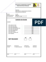 8 Form Summary NDT Record