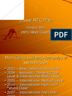 5 Year NTC Plan: Sandor Ban (NTC Head Coach)