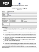 CS 382-Network-Centric Computing-Muhammad Fareed Zaffar