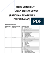 Jenis Buku Mengikut Pengkelasan Sistem Dewey