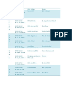 Jadwal Kuliah