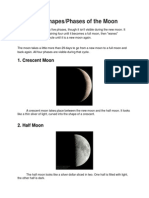 Four Shapes of The Moon