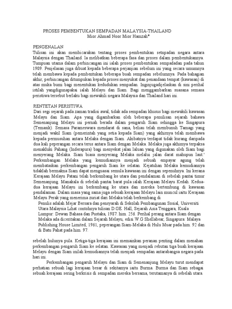 Sempadan Malaysia Thai  PDF