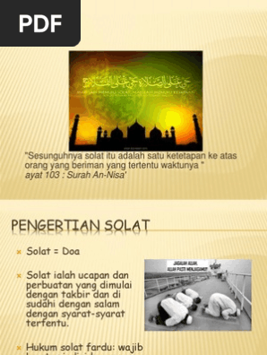 Syarat Wajib Dan Sah Solat Pdf