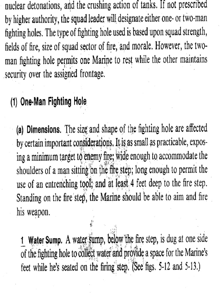 Fighting Positions | PDF