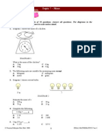 Topic 7 - Mass: Paper 1