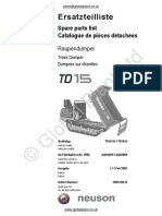 Lifton Neuson Wacker TD15 Dumper Parts BOOK