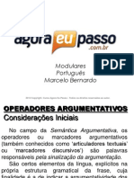 AEP2011 - PortuguaÌ S para Concursos (G&T) - AULA 22 - Morfologia 2 (Operadores Argumentativos)