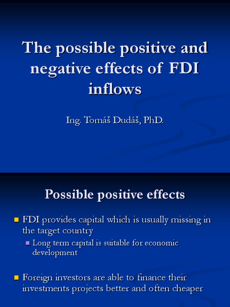 Effects of Foreign Direct Investment | PDF | Foreign Direct Investment ...