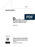 Disparidades, Competitividad Territorial y Desarrollo Local y Regional en América Latina