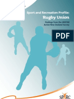 Sport and Recreation Profile: Rugby Union