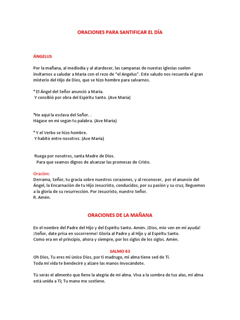 Oraciones y Practicas de La Vida Cristiana | PDF | Oración | María ...