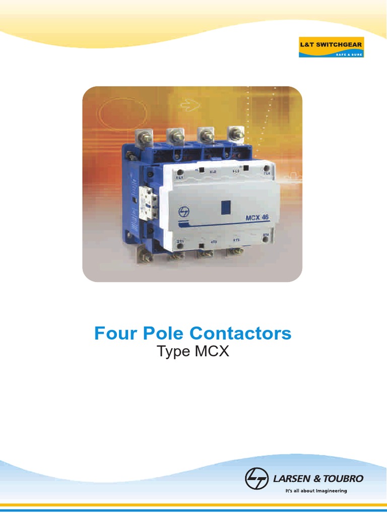MCX Four Pole Contactors Overview | PDF