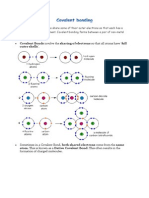 Covalent Bonds Involve The Sharing of Electrons So That All Atoms Have 'Full Outer Shells'