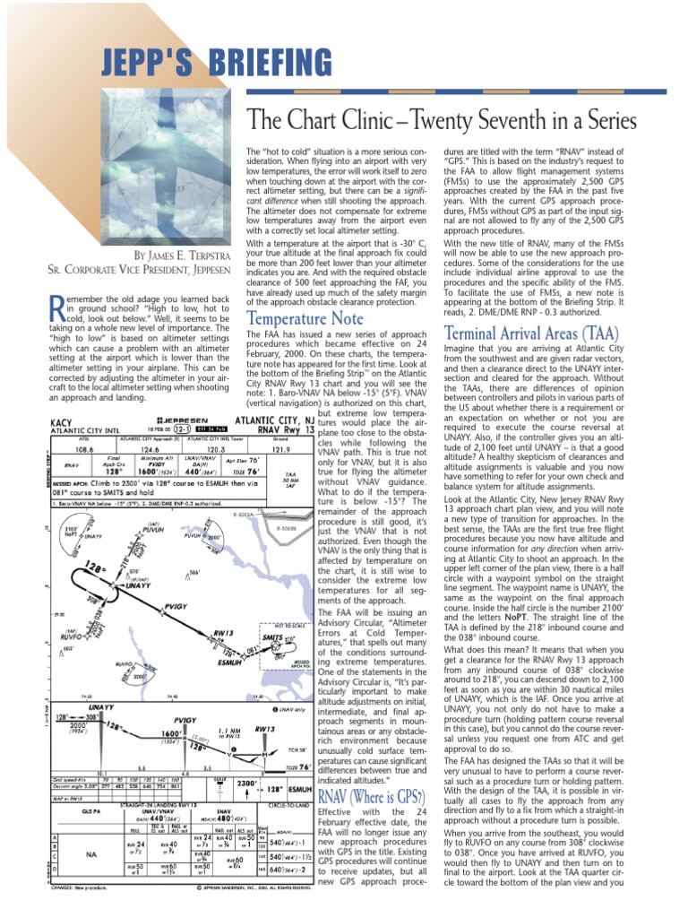 Jeppesen Chart Clinic PDF Altimeter Instrument Flight Rules