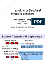 Shape Analysis With Structural Invariant Checkers