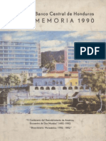 Banco Central de Honduras Memoria de 1990 PDF