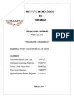 Practica #3 Velocidad de Sedimentacion