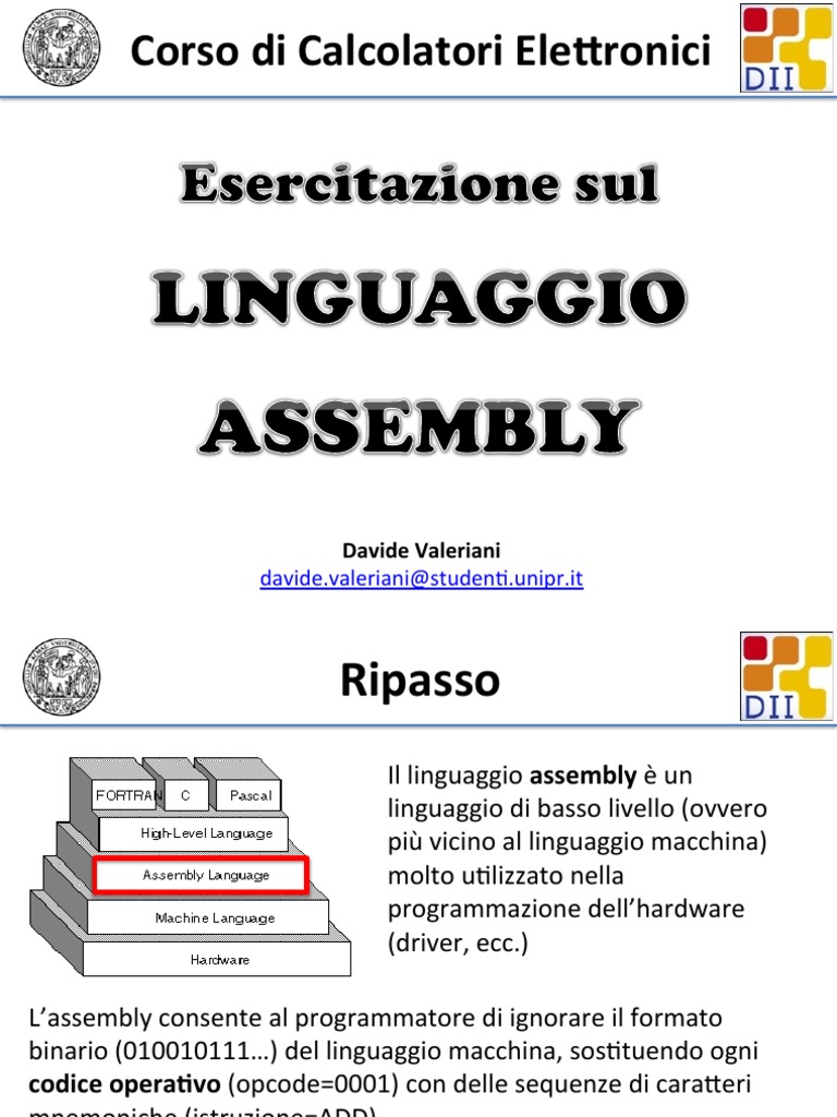 Introduzione Al Linguaggio Assembly | PDF