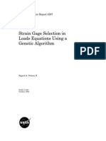 Strain-Gage Selection in Loads Equations Using a Genetic