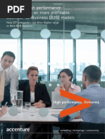 Accenture High Performance Through More Profitable Business to Business Models
