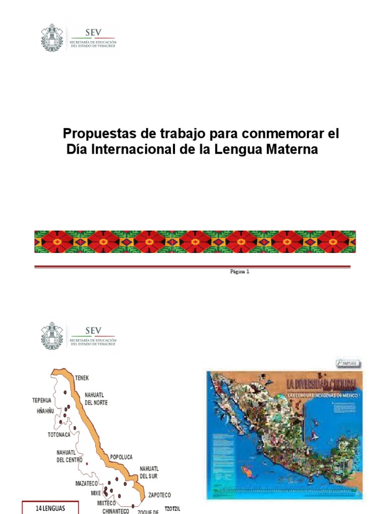 Actividades para el Día de la Lengua Materna | PDF | Lingüística ...
