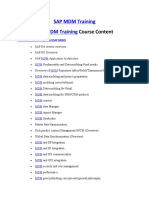 SAP MDM TrainingSAP MDM Training - SAP MDM Online Training