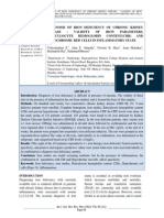 Diagnosis of Iron Deficiency of Chronic Kidney Disease: Validity OF Iron Parameters, Reticulocyte Hemoglobin Content (CHR) AND Hypochromic Red Cells in Inflammatory State