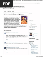 Download  _  Sanskrit Essays _   Sanskrit Essay on Aryabhatta  by ramanaidu1 SN216673147 doc pdf