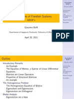 Multi Degrees of Freedom Systems: MDOF's