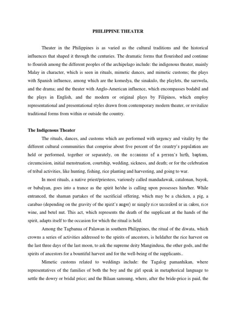 Philippine Theater Theatre Philippines