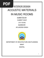 Acoustic Materials in Music Rooms: Interior Design