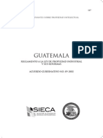 Reglamento de La Ley de Propiedad Industrial (Version SIECA)