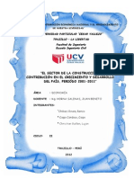 Proyecto Economia (EL SECTOR DE LA CONSTRUCCIÓN Y SU CONTRIBUCIÓN EN EL CRECIMIENTO Y DESARROLLO DEL PAÍS, PERIÓDO 2001-2011)