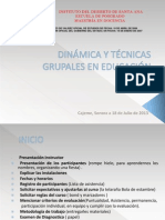 Dinámica y Técnicas Grupales en Educación