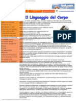 Ebook Ita - Il Linguaggio Del Corpo - La Comunicazione Non Verbale - Ipnosi-Pnl-Coaching - Comunicazione Analo