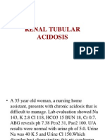 Renal Tubular Acidosis