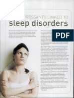 Antidepressants Linked To Sleep Disorders