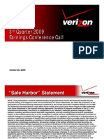 Verizon 3Q 2009 Earnings 