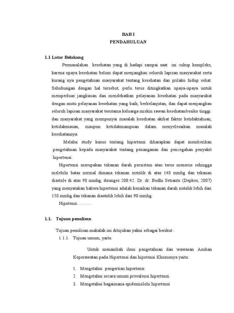 PBL Hipertensi Dan Hipotensi  PBL Hipertensi Dan Hipotensi