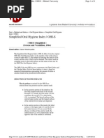 Simplified Oral Hygiene Index (OHI-S) | PDF | Tooth | Anatomical Terms ...