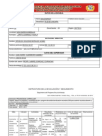 Estructura de La Evaluación y Seguimiento